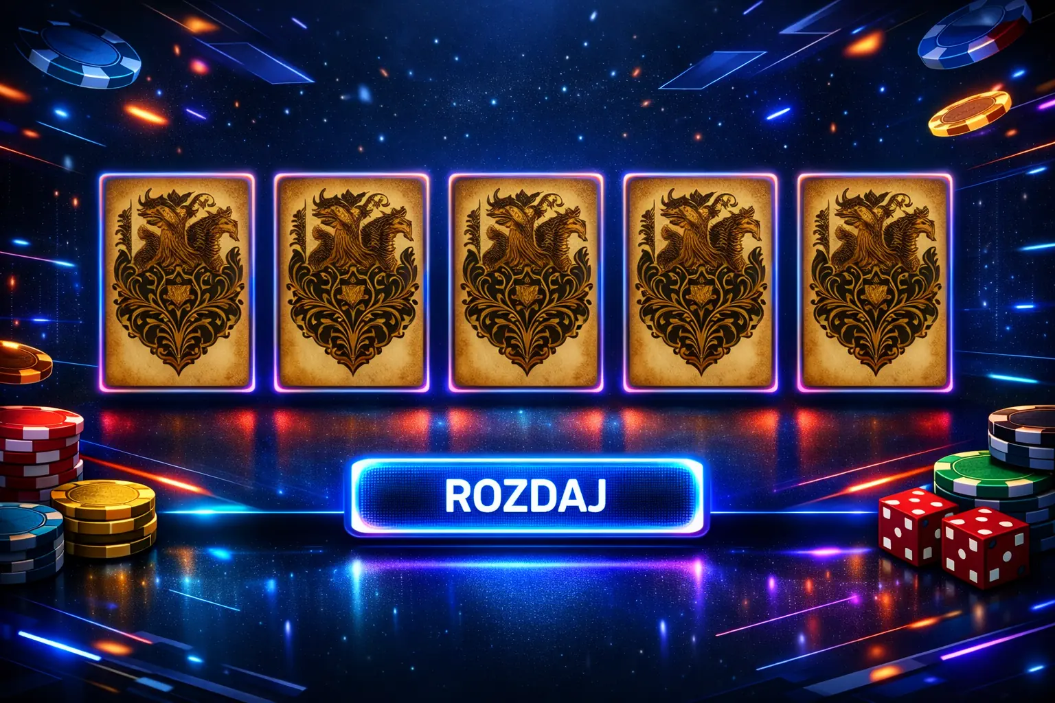 Video Poker — UI variant 4, premium casino theme by Fixlys